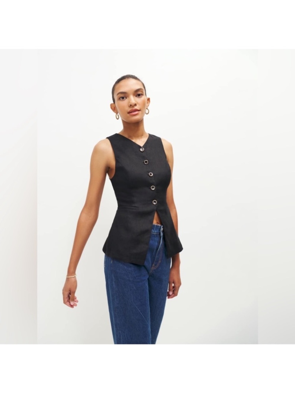 Reformation linen vest